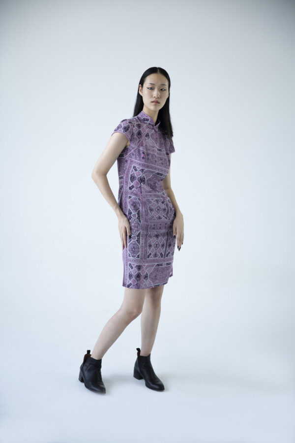 juma|akm | dress | lavender | sustainable fashion | green fashion | recycled rpet fashion | sustainable design