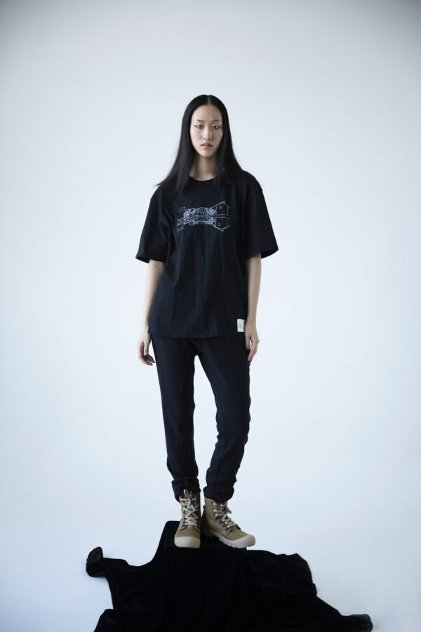 w-suzhou | museum | print | t-shirt | black | sustainable fashion | green fashion | recycled rpet fashion | sustainable design