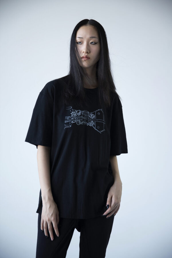 JUMA X W Suzhou- Museum Print T-Shirt - 4 Recycled Water Bottles - Black