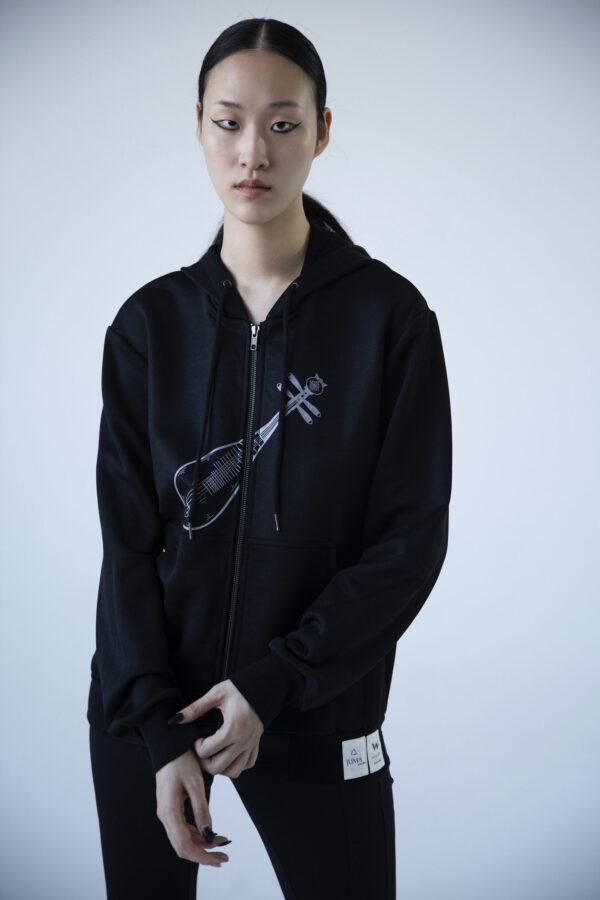 JUMA X W Suzhou- Pipa Hoodie - 8 Recycled Water Bottles - Black