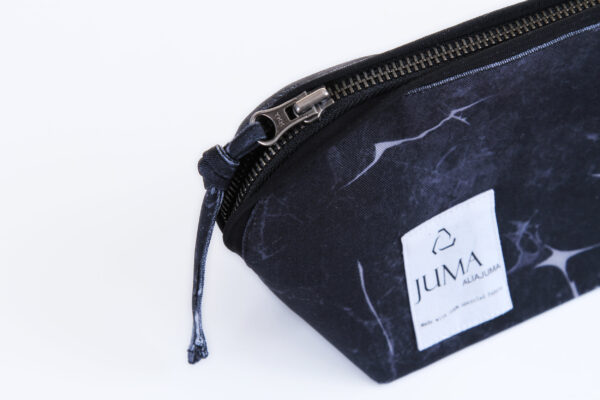 Juma | concrete | print | travel | bag | black | sustainable fashion | green fashion | recycled rpet fashion | sustainable design