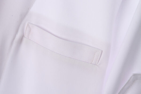 Juma |mandarin collar l shirt | white | sustainable fashion | green fashion | recycled rpet fashion | sustainable design