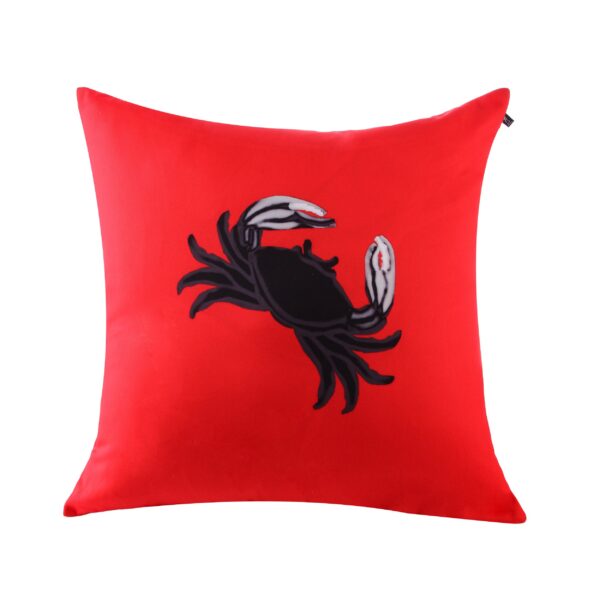 juma|W Suzhou|crab|print| pillow |Red| sustainable fashion | green fashion | recycled rpet fashion | sustainable design