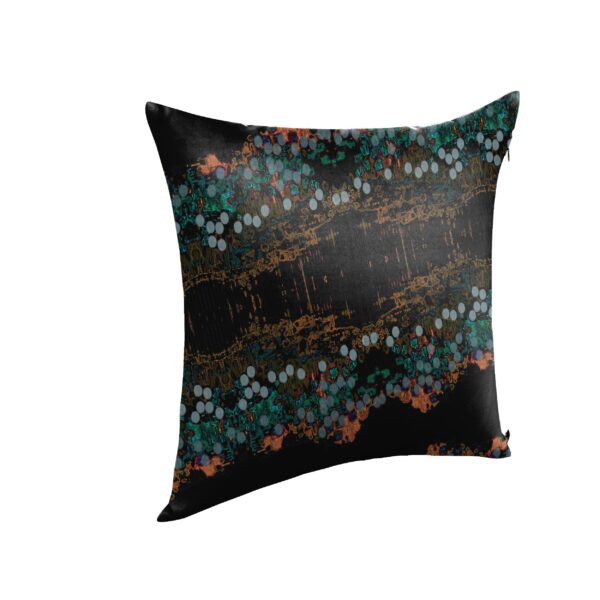 Juma | square | pillow | abstract polka dots | print | jade | sustainable fashion | green fashion | recycled rpet fashion | sustainable design