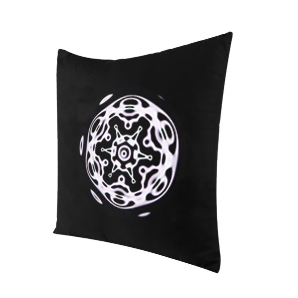 llnd | printed | pillow | black | sustainable fashion | green fashion | recycled rpet fashion | sustainable design