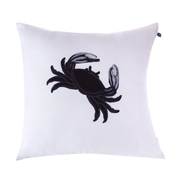 juma|W Suzhou|Crab|print| pillow |white| sustainable fashion | green fashion | recycled rpet fashion | sustainable design