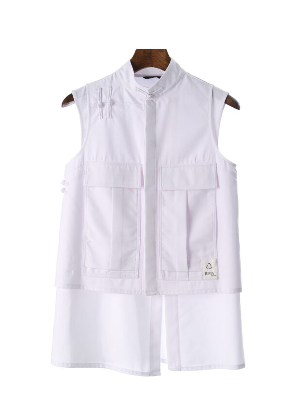 Juma | qipao l vest | white | sustainable fashion | green fashion | recycled rpet fashion | sustainable design