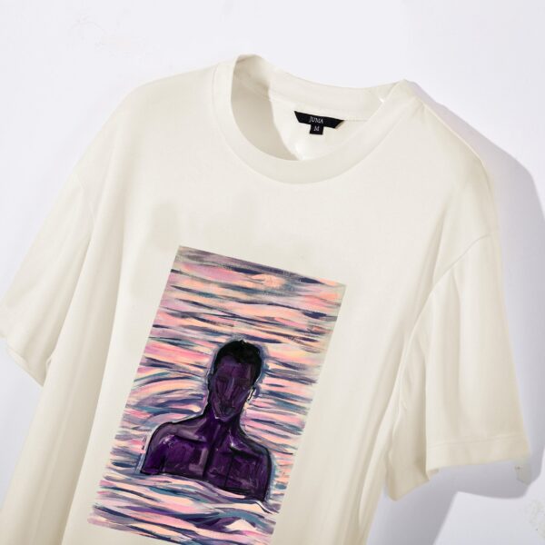 NIGEL NOLAN | PRINT 3|TSHIRT | CREAM | sustainable fashion | green fashion | recycled rpet fashion | sustainable design