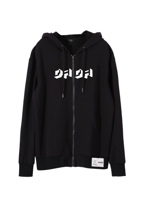 dada | logo | print | hoodie | black | sustainable fashion | green fashion | recycled rpet fashion | sustainable design