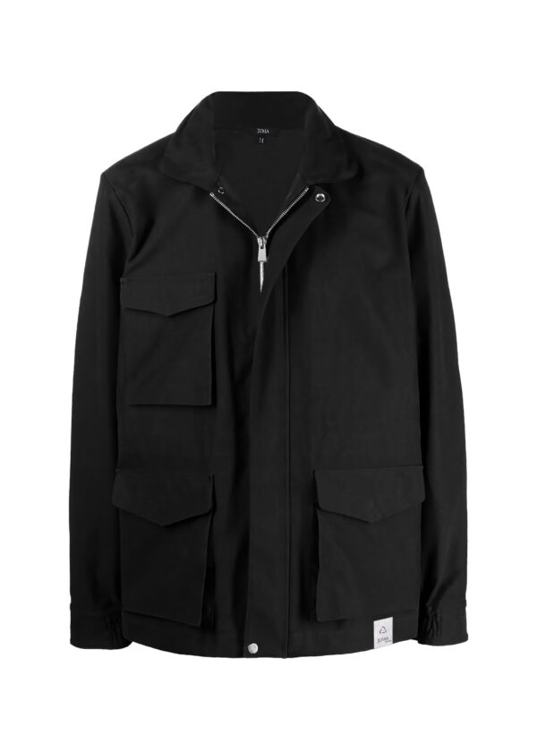 juma | Cargo |-jacket | box pockets | BLACK | sustainable fashion | green fashion | recycled rpet fashion | sustainable design