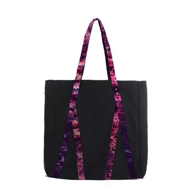 dave tacon | forest | print | tote | bag | black | sustainable fashion | green fashion | recycled rpet fashion | sustainable design