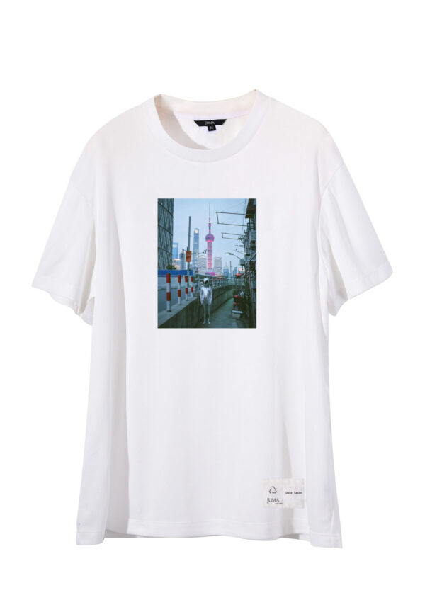 dave tacon | shanghai aliens | print | t-shirt | white | sustainable fashion | green fashion | recycled rpet fashion | sustainable design