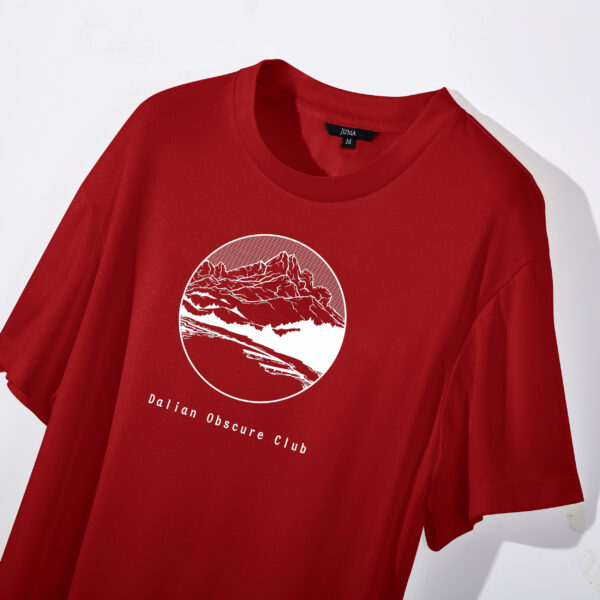 dalian obscure club | t-shirt | red | sustainable fashion | green fashion | recycled rpet fashion | sustainable design