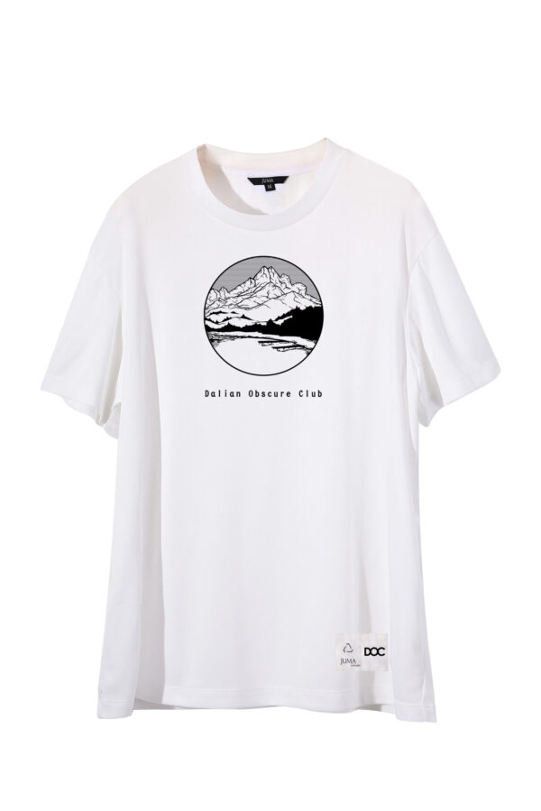 dalian obscure club | t-shirt | white | sustainable fashion | green fashion | recycled rpet fashion | sustainable design