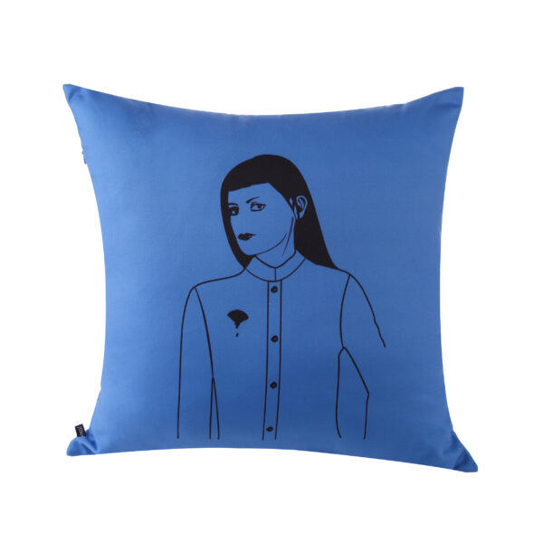 w-suzhou | alia | print | pillow | blue | sustainable fashion | green fashion | recycled rpet fashion | sustainable design