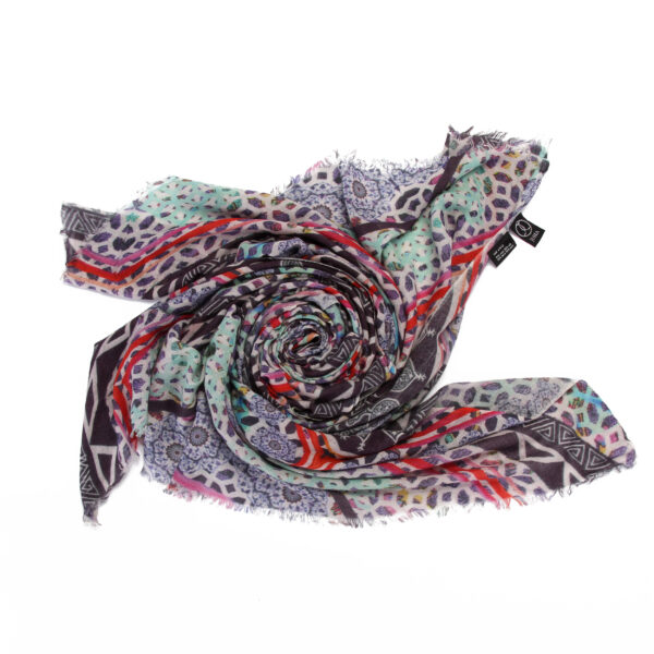 Mint Turkish Tiles Scarf - Image 5