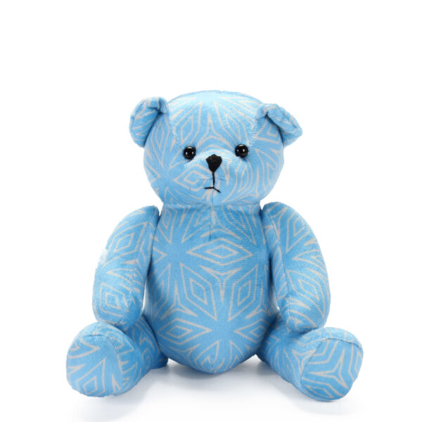 Blue Turkish Geometric Teddy Bear