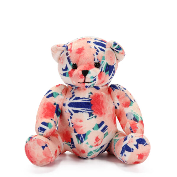 Abstract Floral Teddy Bear