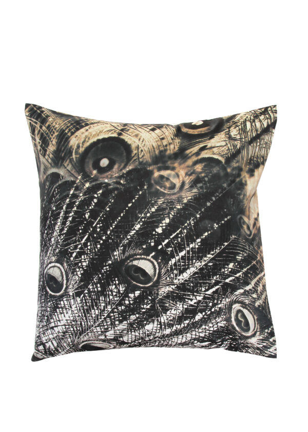 JUMA | Peacock Print | Square Pillow  |sustainable fashion| green fashion| recycled rpet fashion| sustainable design