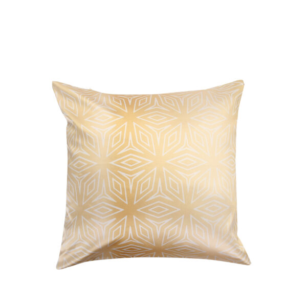 JUMA | Turkish Geometric| Square Pillow |Gold |sustainable fashion| green fashion| recycled rpet fashion| sustainable design