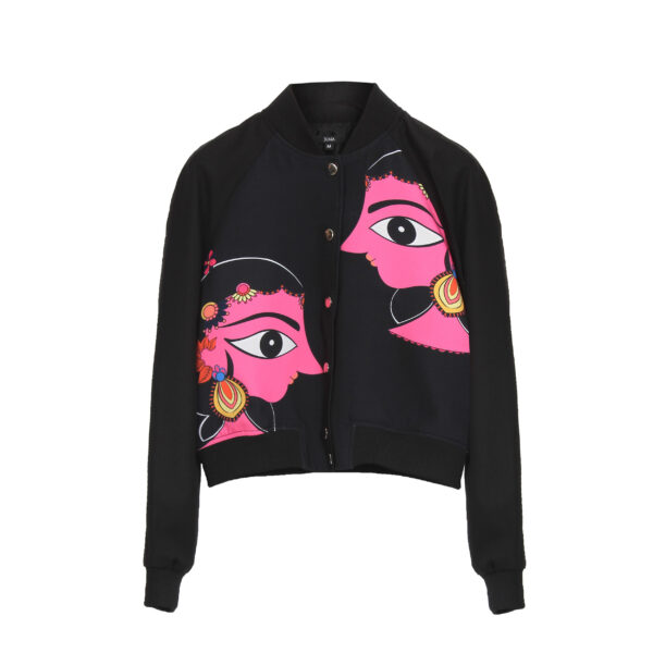 Pink Faces Bomber Jacket - Image 7