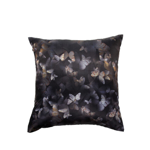 Juma | square | pillow | butterfly | print | sustainable fashion | green fashion | recycled rpet fashion | sustainable design