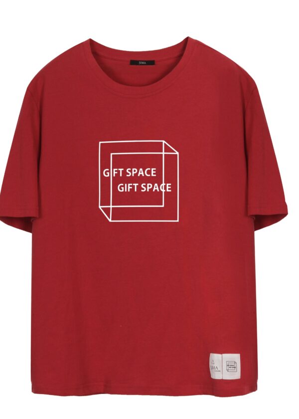 Juma | GIFT SPACE | PRINTED | TSHIRT | RED | sustainable fashion | green fashion | recycled rpet fashion | sustainable design