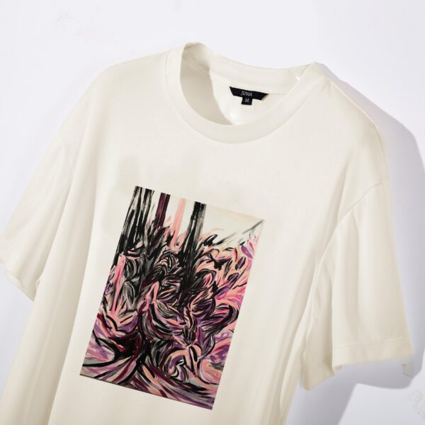 NIGEL NOLAN |Floral Pour |TSHIRT | CREAM | sustainable fashion | green fashion | recycled rpet fashion | sustainable design