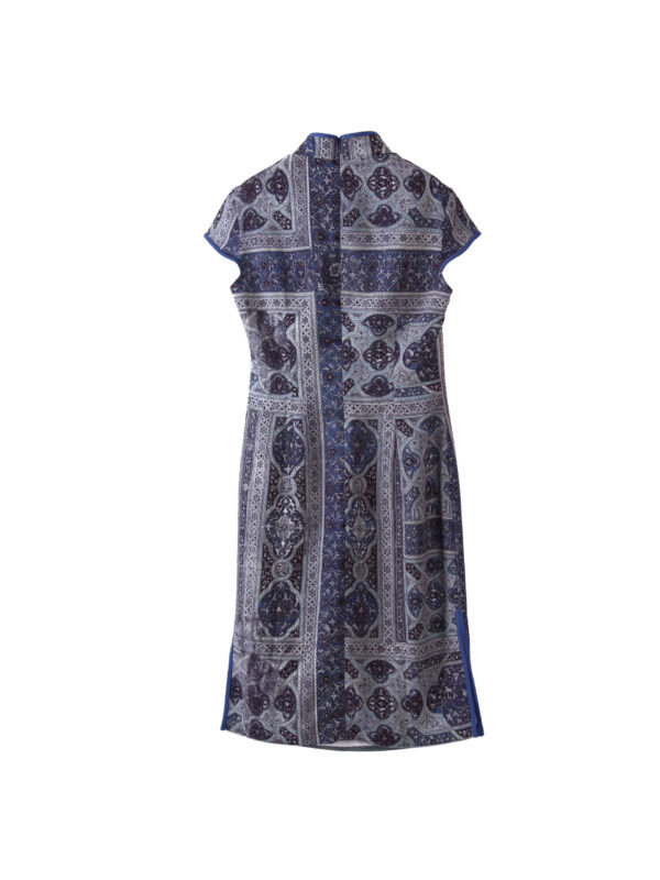 AKM | dress | PRINTED | blue | sustainable fashion | green fashion | recycled rpet fashion | sustainable design