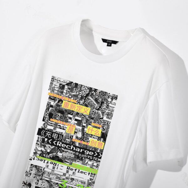 RECHARGE | TSHIRT | WHITE | sustainable fashion | green fashion | recycled rpet fashion | sustainable design