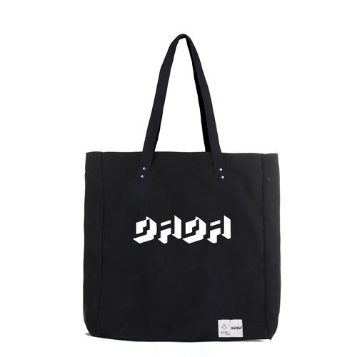 dada | logo | print | travel bag| black | sustainable fashion | green fashion | recycled rpet fashion | sustainable design