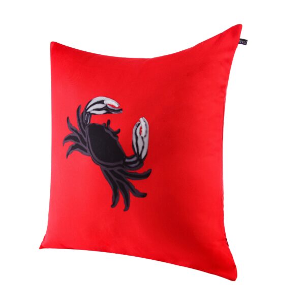 juma|W Suzhou|crab|print| pillow |Red| sustainable fashion | green fashion | recycled rpet fashion | sustainable design