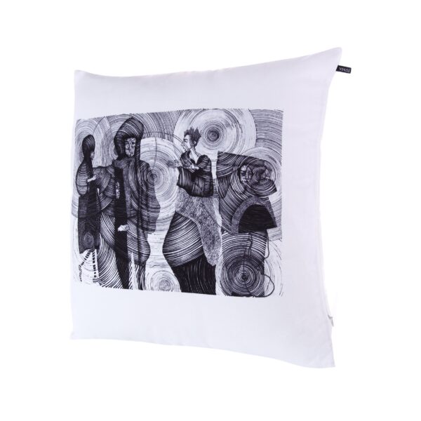 juma|W Suzhou|Gefan Liang|print| pillow |white| sustainable fashion | green fashion | recycled rpet fashion | sustainable design