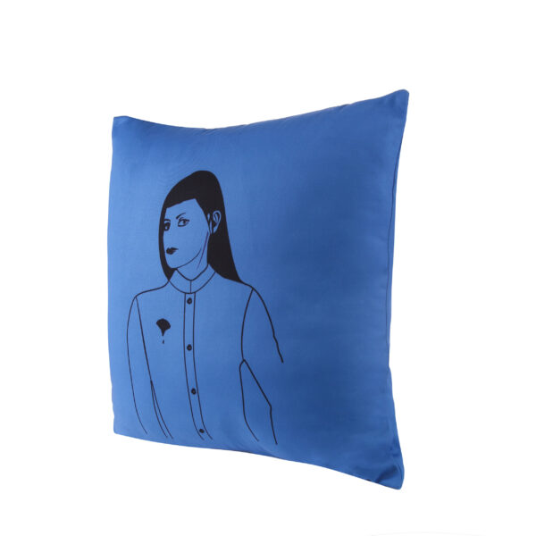 w-suzhou | alia | print | pillow | blue | sustainable fashion | green fashion | recycled rpet fashion | sustainable design