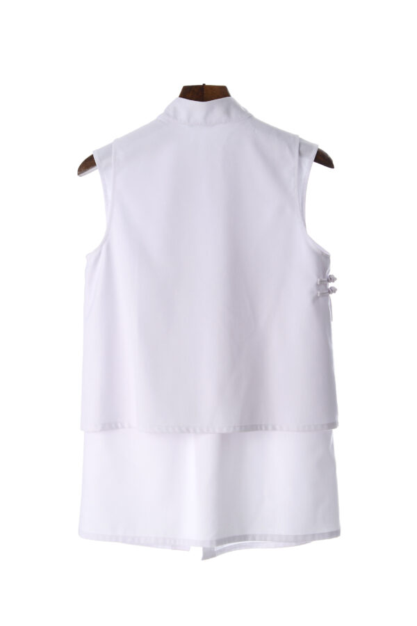 Juma | qipao l vest | white | sustainable fashion | green fashion | recycled rpet fashion | sustainable design Edit