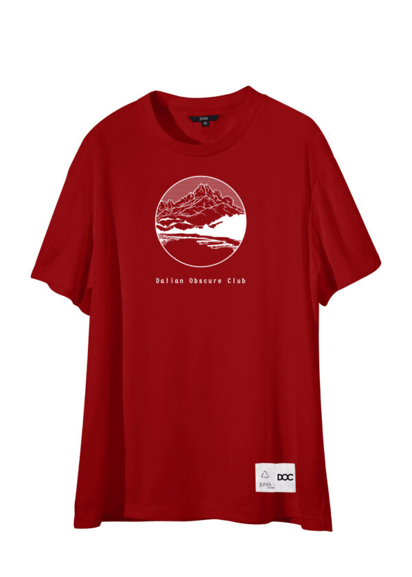 dalian obscure club | t-shirt | red | sustainable fashion | green fashion | recycled rpet fashion | sustainable design