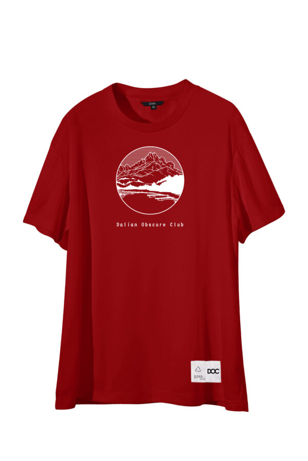 dalian obscure club | t-shirt | red | sustainable fashion | green fashion | recycled rpet fashion | sustainable design