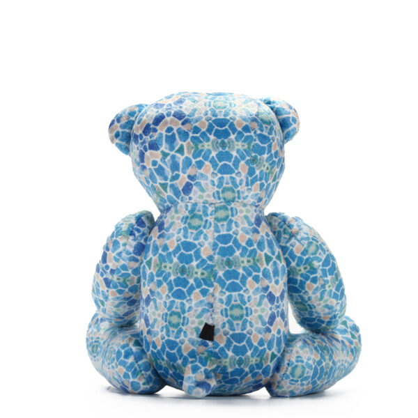 Turquoise Animal Print Teddy Bear - Image 2