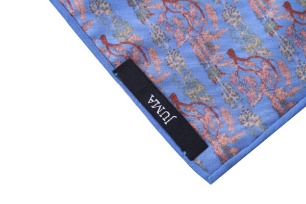 AKM | pocket square | PRINTED | blue | sustainable fashion | green fashion | recycled rpet fashion | sustainable design