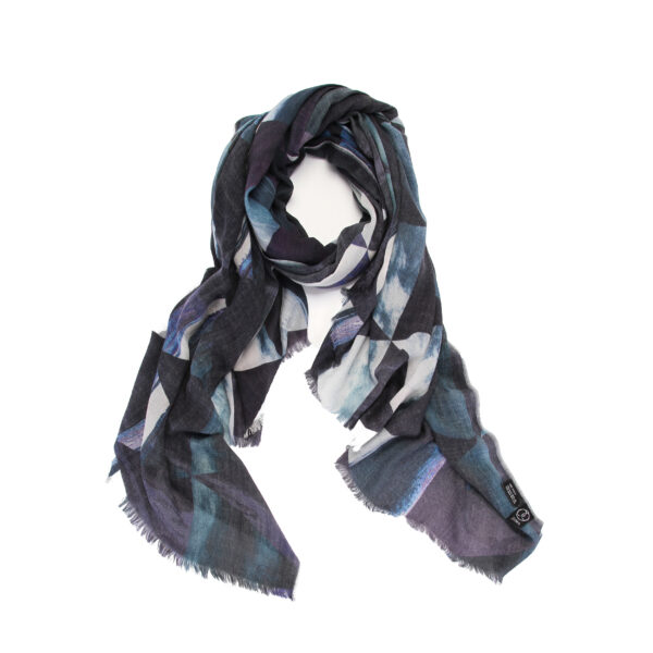 Dark Geometric Sunsets Scarf - Image 6