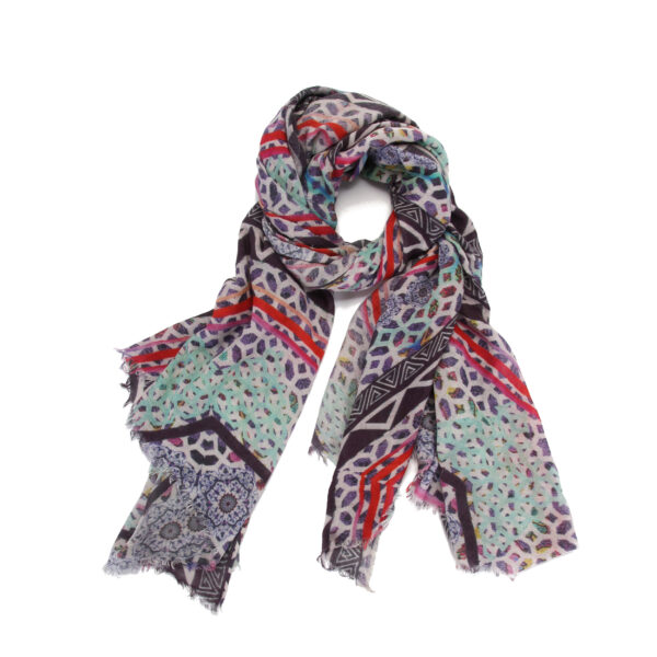 Mint Turkish Tiles Scarf - Image 6