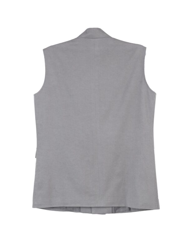 Juma | VEST | QIPAO | SILVER | sustainable fashion | green fashion | recycled rpet fashion | sustainable desig