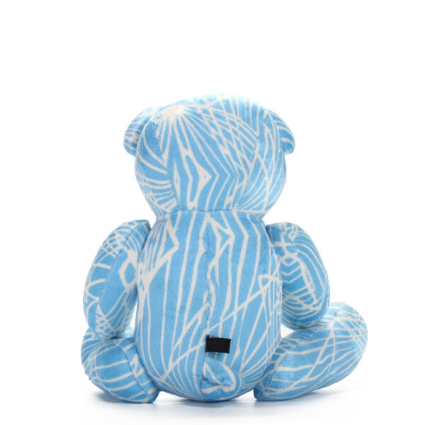 Blue Banana Leaf Print Teddy Bear - Image 2