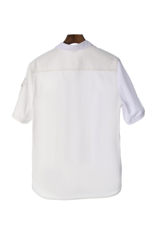 Juma | short sleeve l shirt | white | sustainable fashion | green fashion | recycled rpet fashion | sustainable design