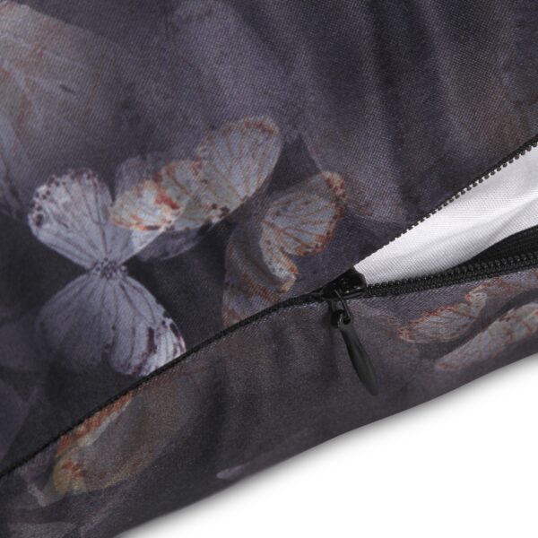 juma |Butterflies | print | pillow | black | sustainable fashion | green fashion | recycled rpet fashion | sustainable design