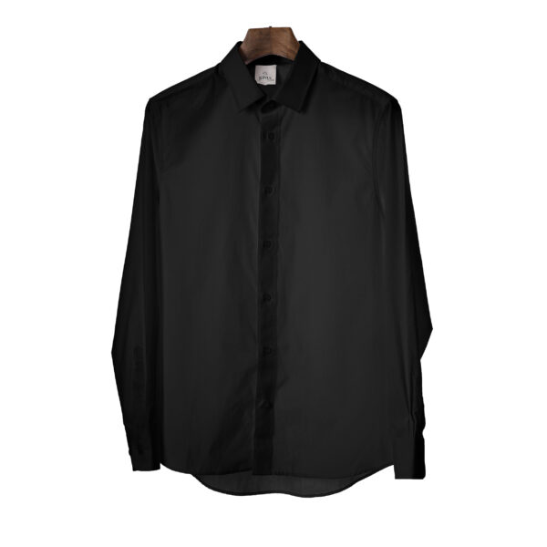 Juma | button up | shirt | black | sustainable fashion | green fashion | recycled rpet fashion | sustainable design