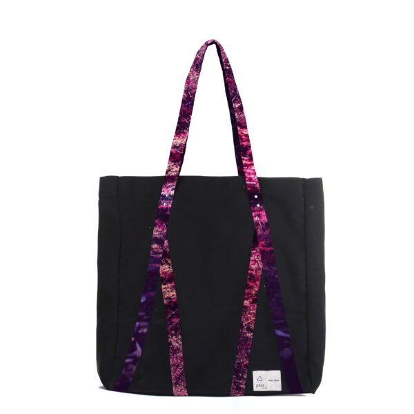 dave tacon | forest | print | tote | bag | black | sustainable fashion | green fashion | recycled rpet fashion | sustainable design