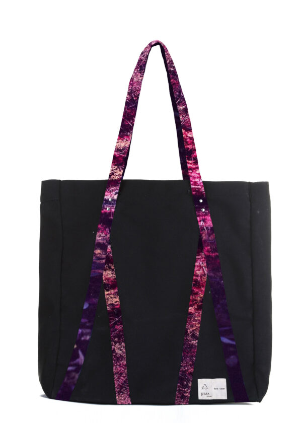 dave tacon | forest | print | tote | bag | black | sustainable fashion | green fashion | recycled rpet fashion | sustainable design