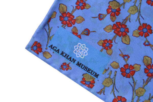 AKM | pocket square | PRINTED | blue | sustainable fashion | green fashion | recycled rpet fashion | sustainable design