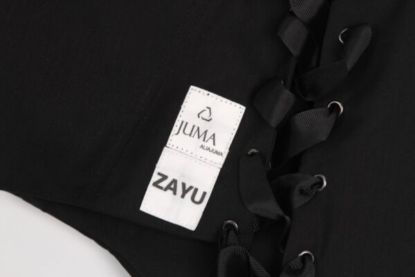 Juma| zayu | CORSET | TOP | BLACK | sustainable fashion | green fashion | recycled rpet fashion | sustainable design